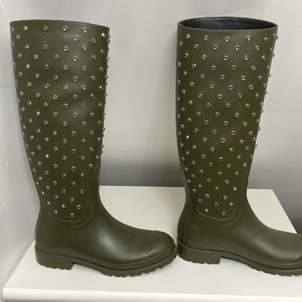 Saint Laurent rain boots